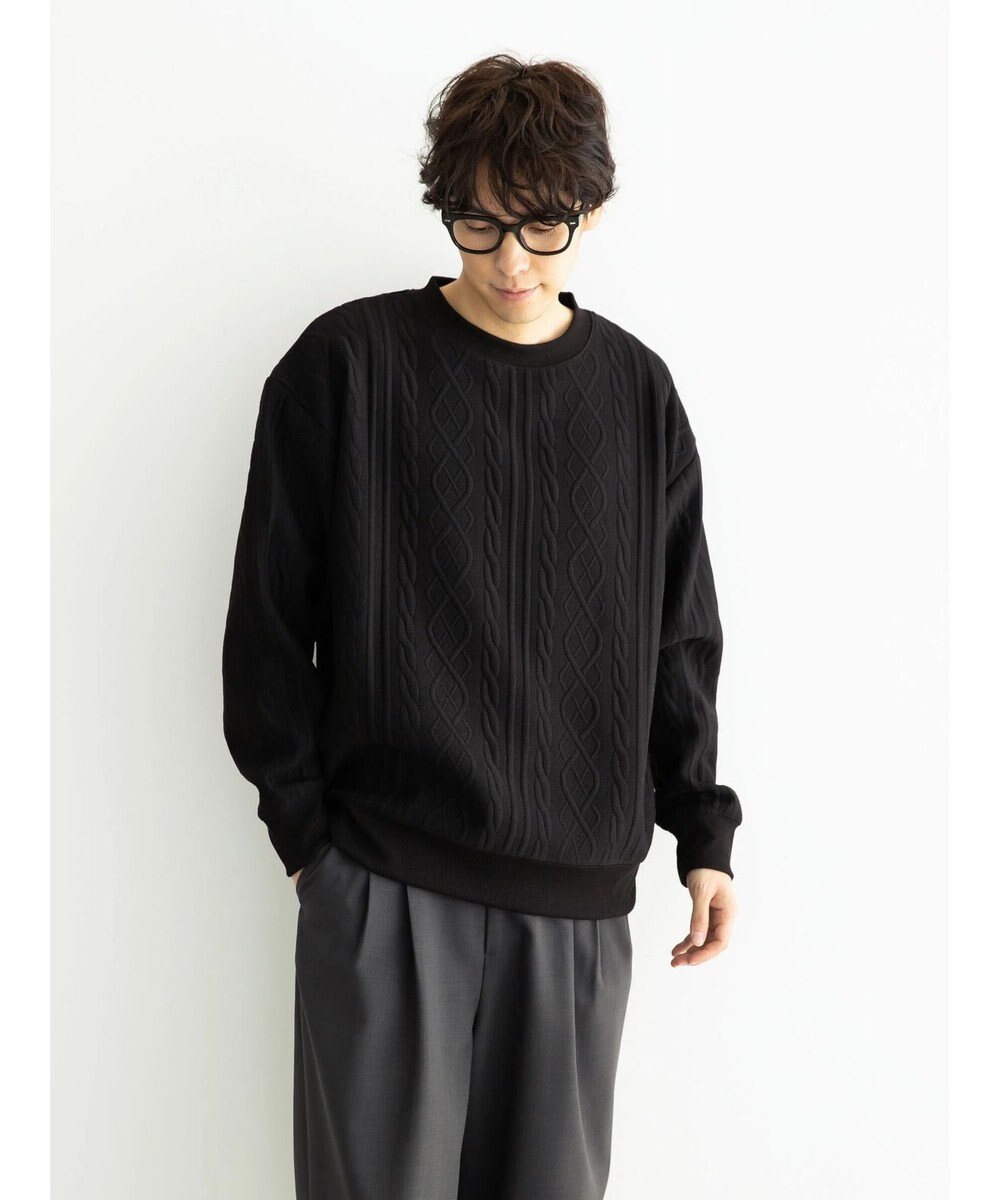 CRAFT STANDARD BOUTIQUE ケーブル柄カットプルオーバー1 