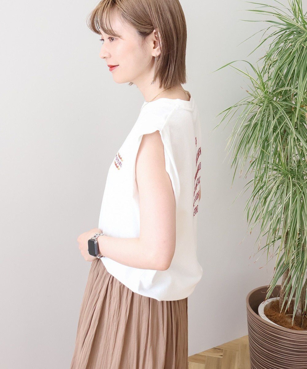 AMERICAN HOLIC ロゴ刺繍ノースリーブプルオーバー 