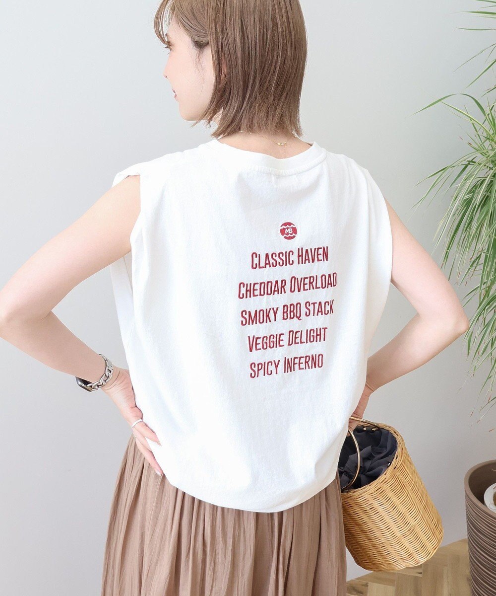 AMERICAN HOLIC ロゴ刺繍ノースリーブプルオーバー 