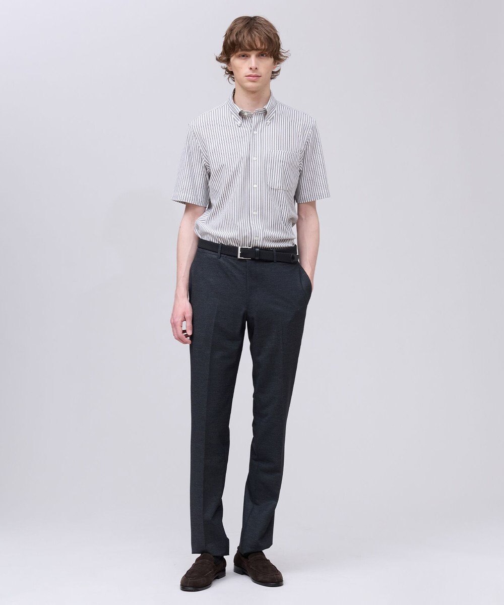 J.PRESS MEN 【吸水速乾 / 抗菌防臭 / 遮熱 / 防シワ】【J.PRESS OXFORD JERSEY】カノコインレイ半袖 シャツ / B.D. 