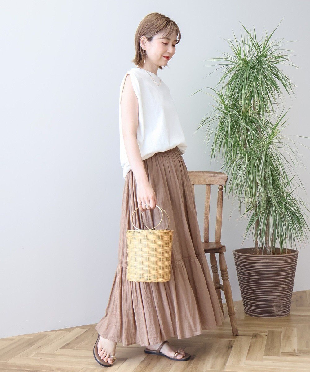 AMERICAN HOLIC ロゴ刺繍ノースリーブプルオーバー 