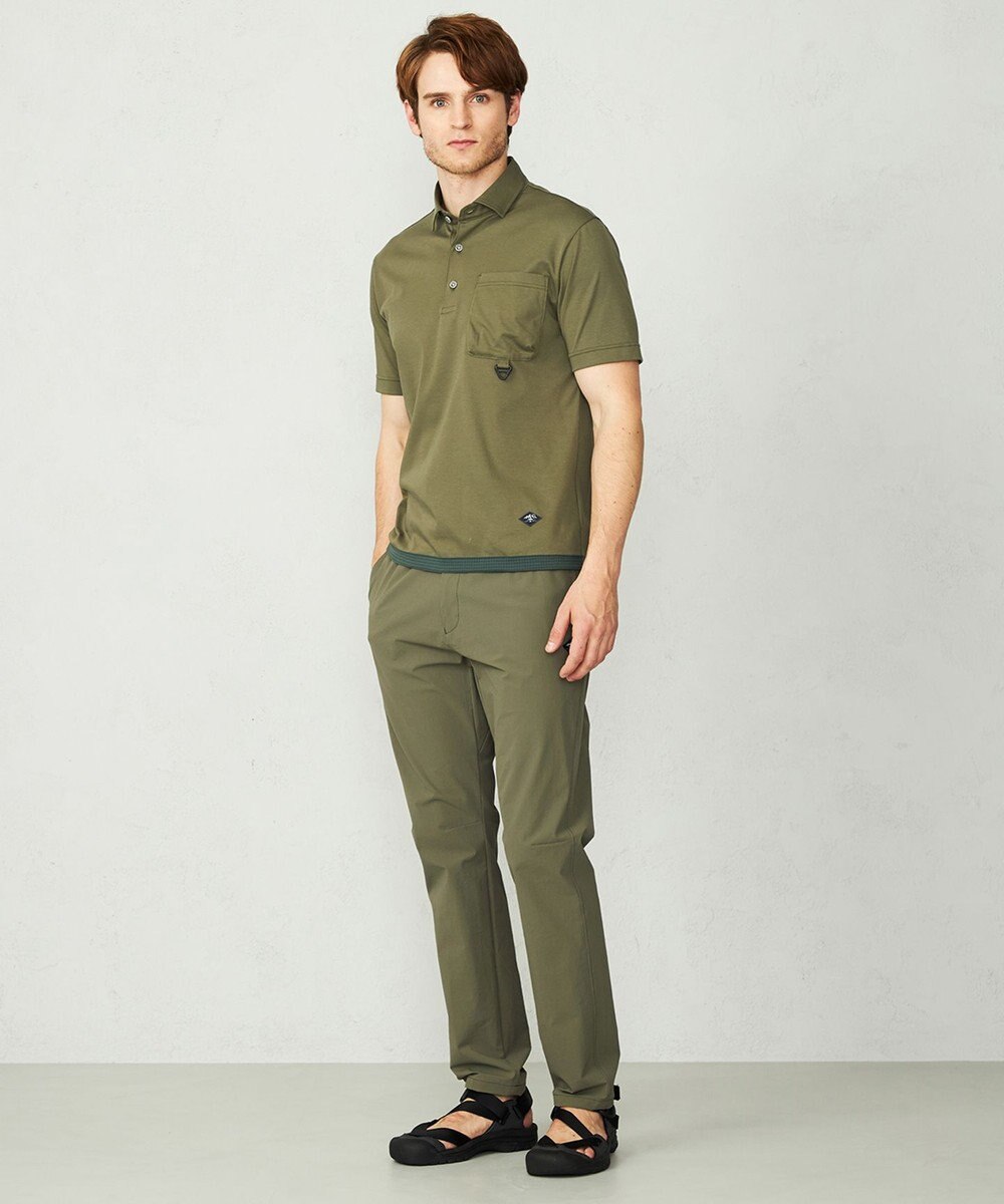 JOSEPH ABBOUD MOUNTAIN 【UNISEX】ASHA_OG_OGリップコンビ ポロシャツ 