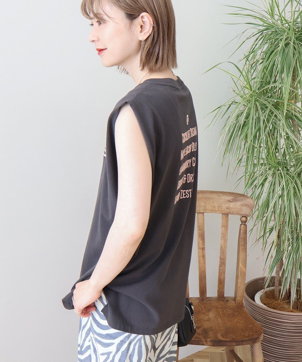 AMERICAN HOLIC ロゴ刺繍ノースリーブプルオーバー 