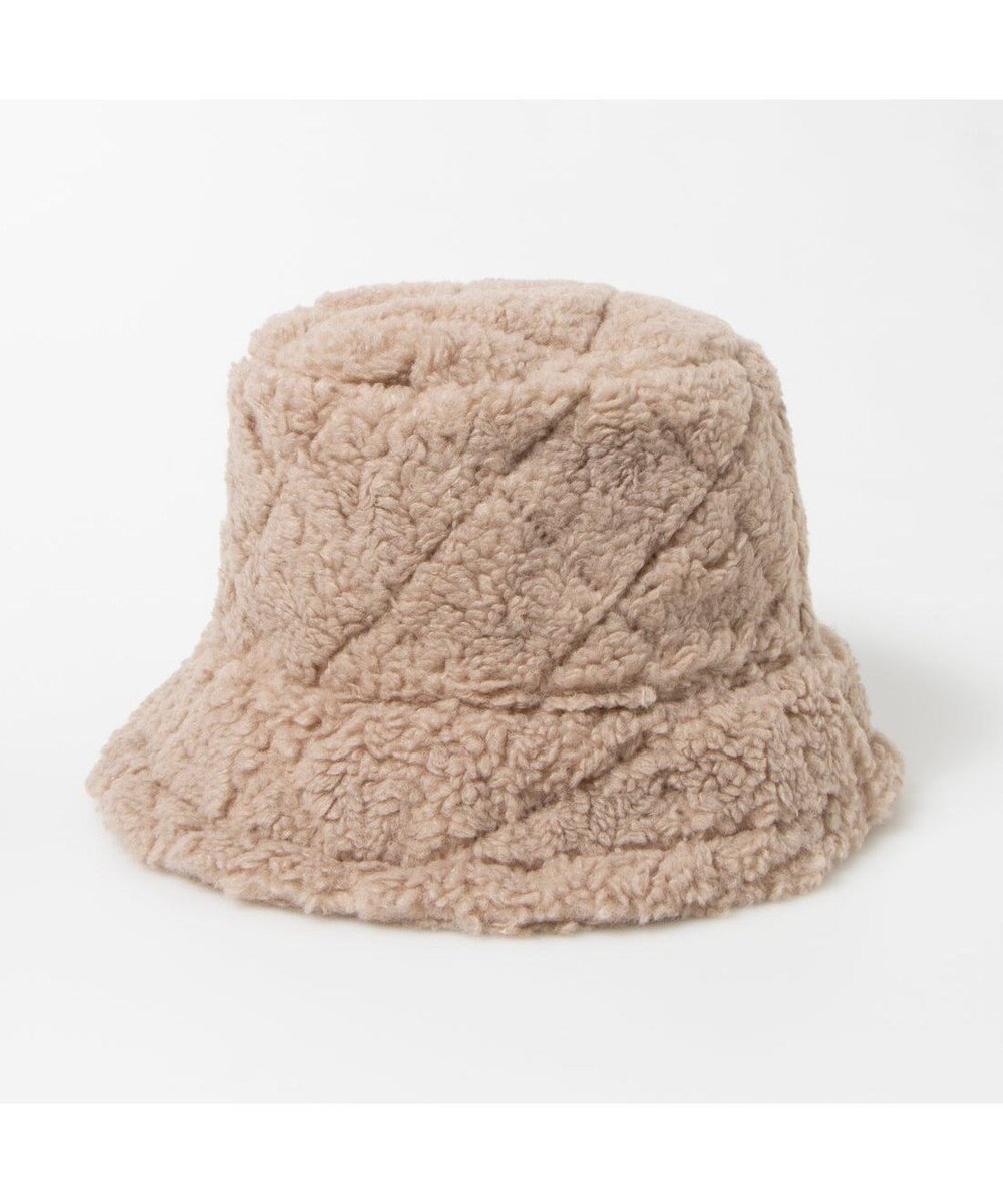 UNBILLION カシュネ cache nez / キルティングフェイクファーバケットハット 