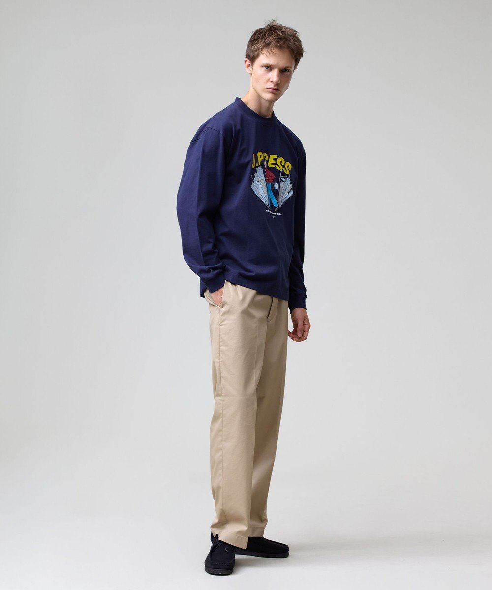 J.PRESS MEN 【J.PRESS ORIGINALS】【UNISEX】Cotton Twill New Piped Stem Chino Trousers 