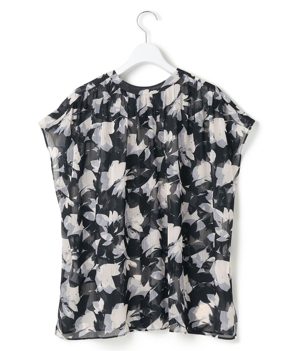 23区 【洗える】Ratti シャドーフラワー プリント ブラウス 