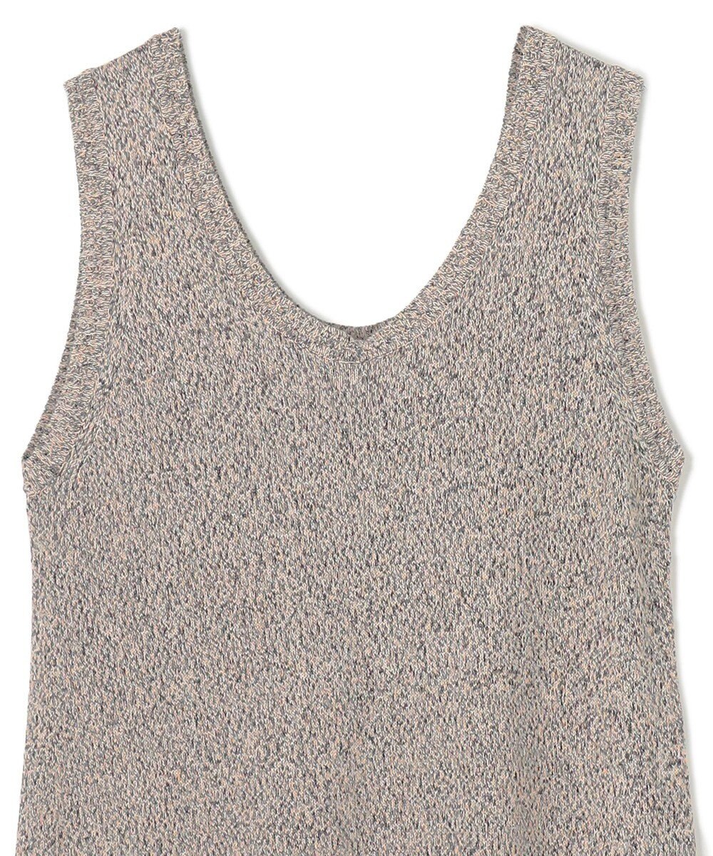 BEIGE， AGATE / Uネック メランジニットドレス 
