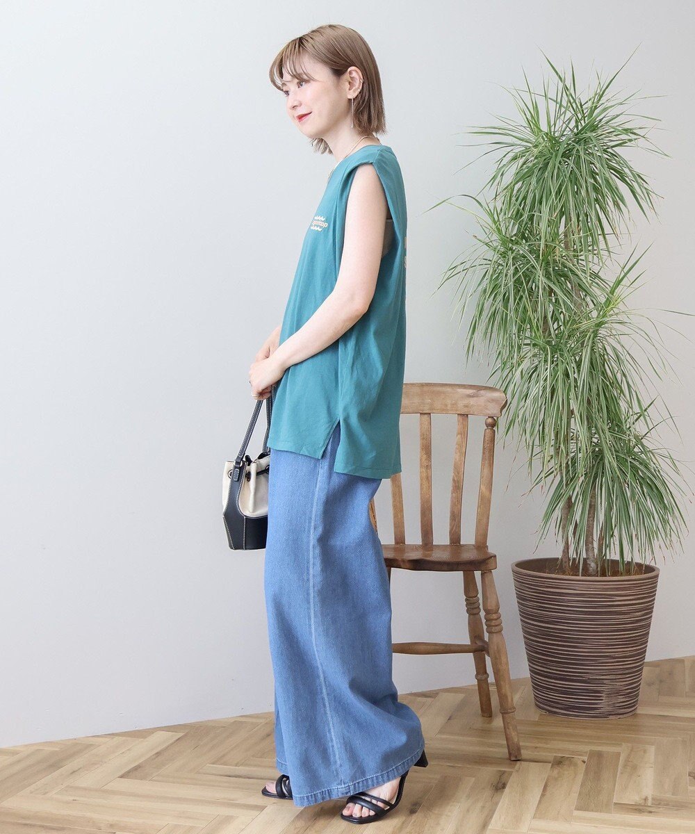 AMERICAN HOLIC ロゴ刺繍ノースリーブプルオーバー 