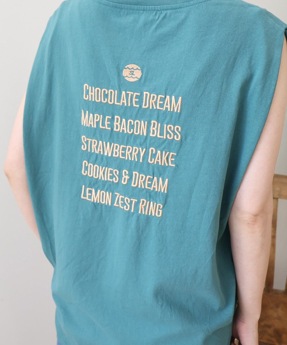 AMERICAN HOLIC ロゴ刺繍ノースリーブプルオーバー 