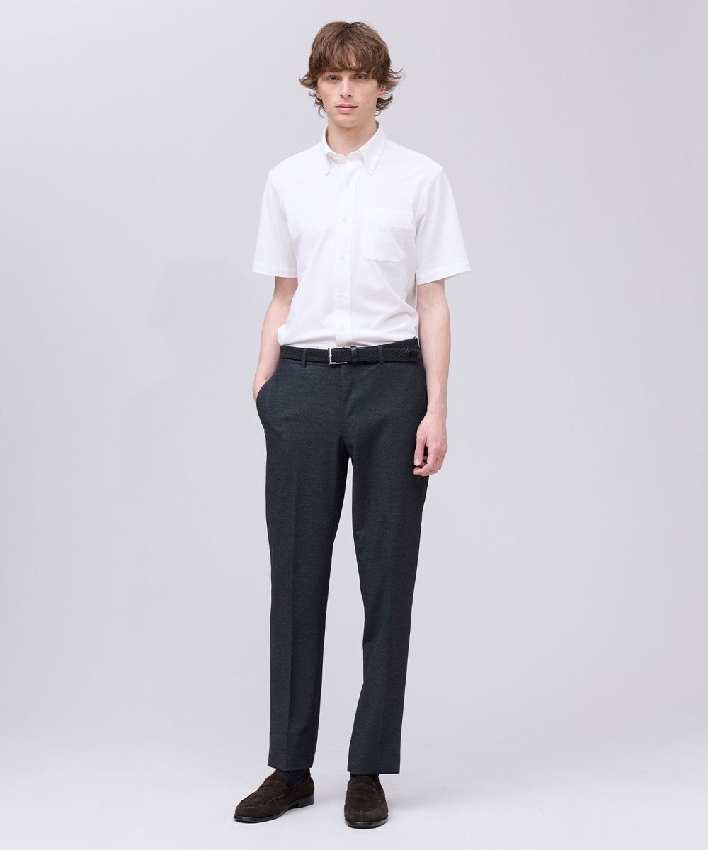 J.PRESS MEN 【吸水速乾 / 抗菌防臭 / 遮熱 / 防シワ】【J.PRESS OXFORD JERSEY】カノコインレイ半袖 シャツ / B.D. 