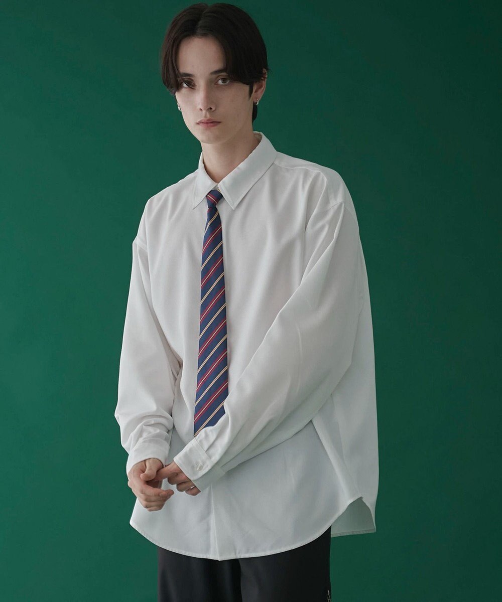 WEGO タイ付きシャツ(LS) 