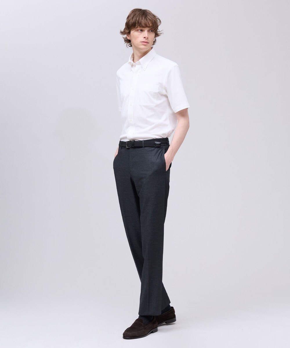 J.PRESS MEN 【吸水速乾 / 抗菌防臭 / 遮熱 / 防シワ】【J.PRESS OXFORD JERSEY】カノコインレイ半袖 シャツ / B.D. 