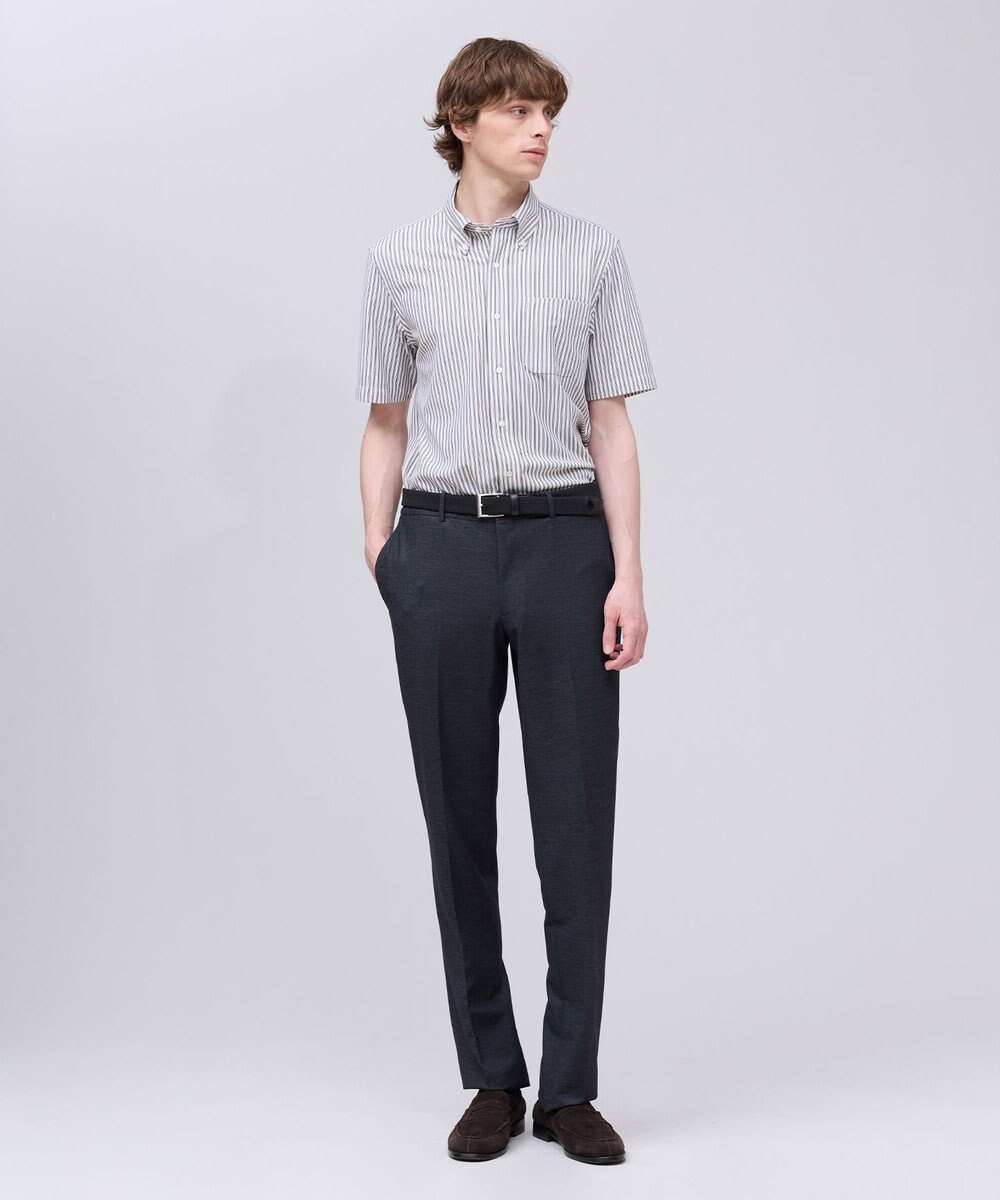 J.PRESS MEN 【吸水速乾 / 抗菌防臭 / 遮熱 / 防シワ】【J.PRESS OXFORD JERSEY】カノコインレイ半袖 シャツ / B.D. 