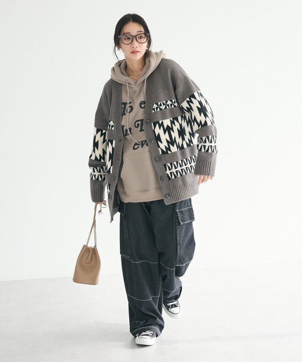 CRAFT STANDARD BOUTIQUE オルテガ柄ニットカーディガン 