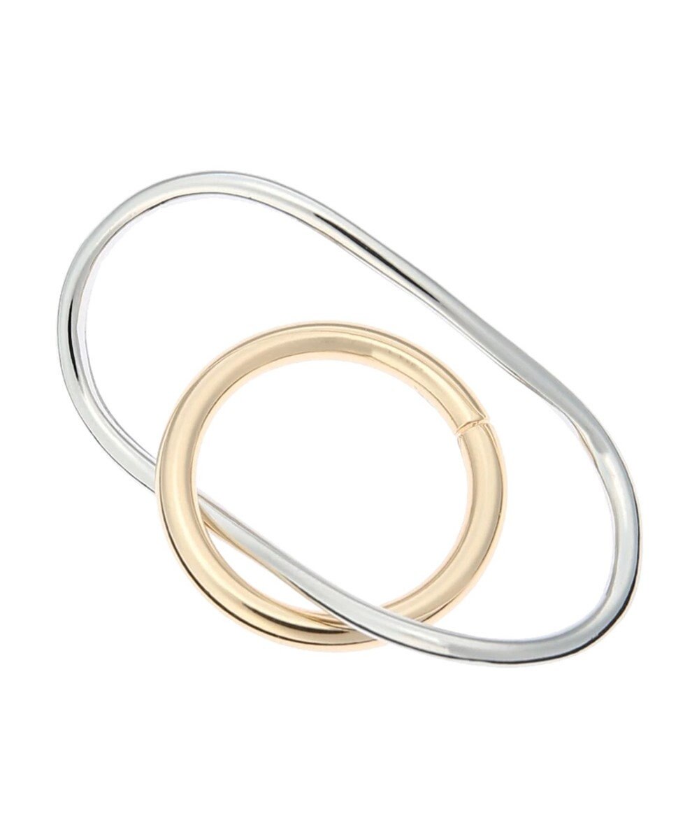 AMERICAN HOLIC オーバーラッピングダブルリング 