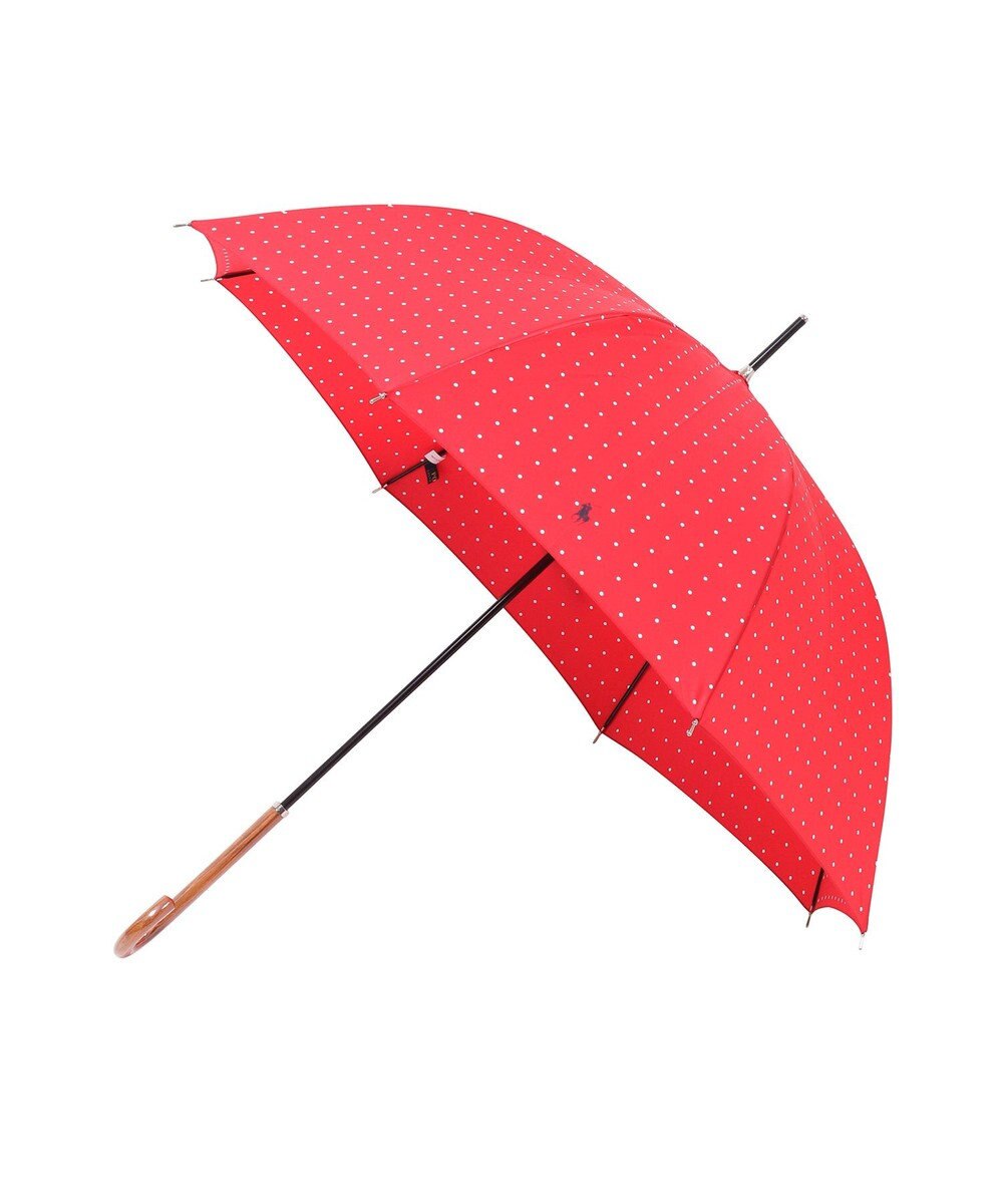 MOONBAT POLO RALPH LAUREN（ポロ ラルフローレン)ドット×ロゴ 雨傘 長傘 