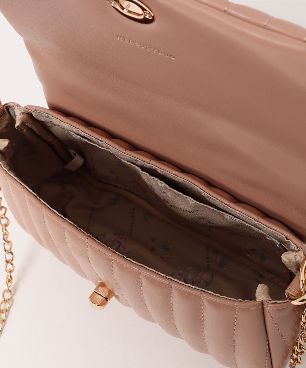 style code 【MERCURYDUO/マーキュリーデュオ】ストライプキルティング　フラップショルダーバッグ 