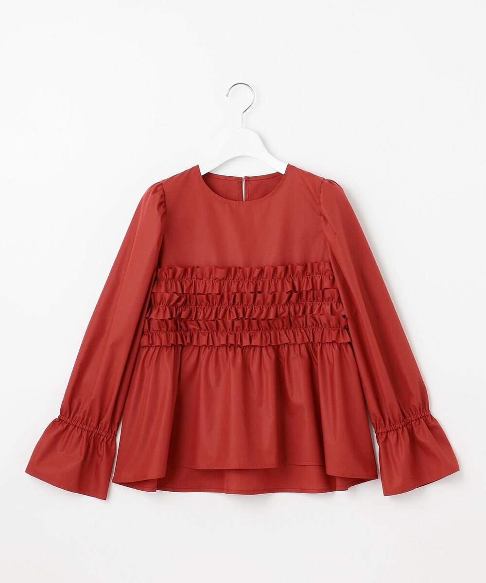 Feroux フリルギャザー ブラウス 