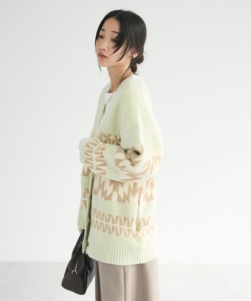CRAFT STANDARD BOUTIQUE オルテガ柄ニットカーディガン 