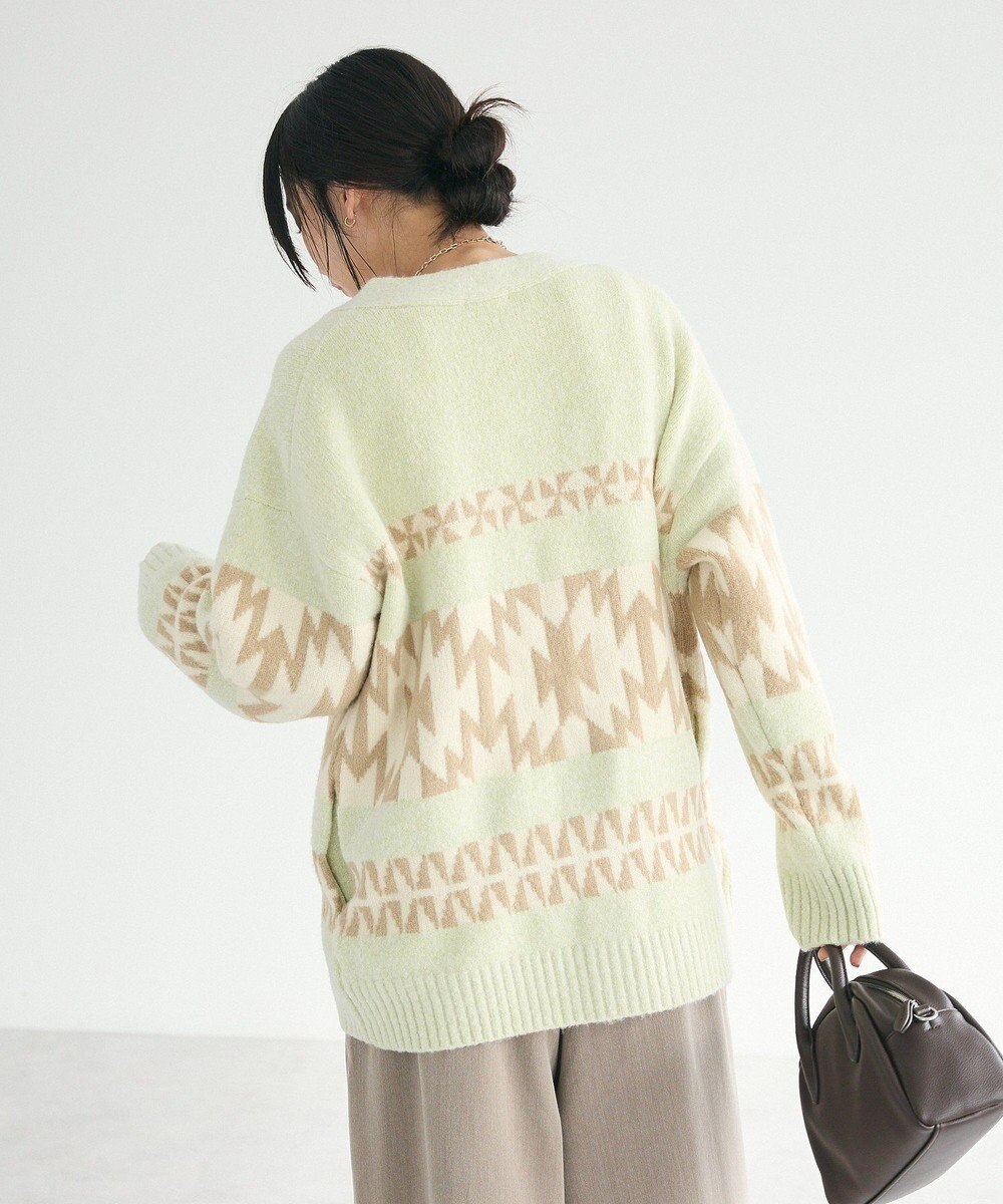 CRAFT STANDARD BOUTIQUE オルテガ柄ニットカーディガン 
