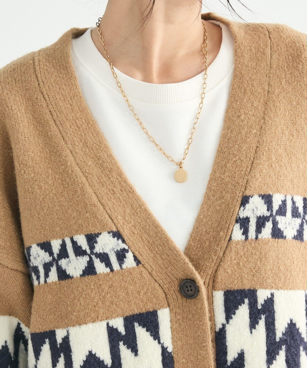 CRAFT STANDARD BOUTIQUE オルテガ柄ニットカーディガン 