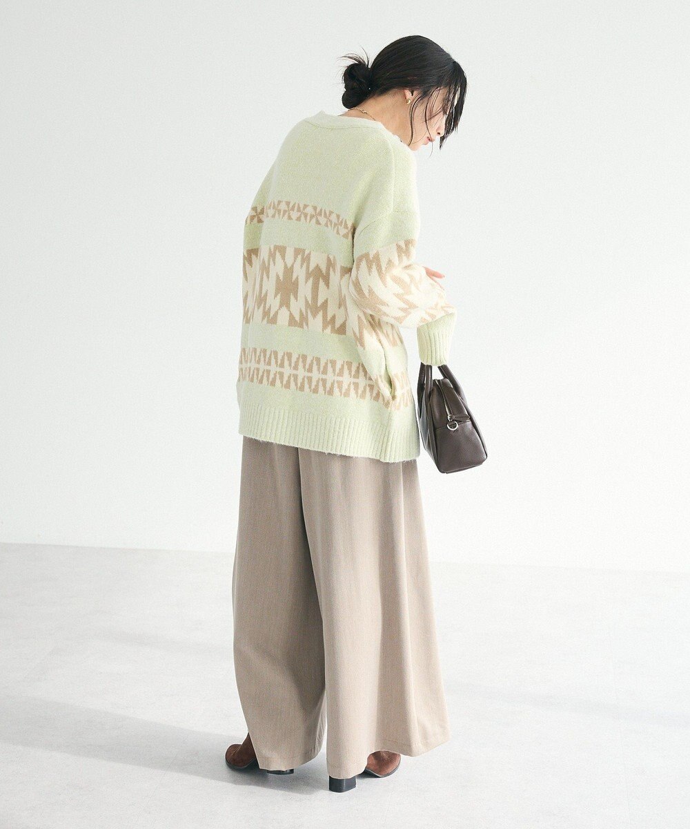 CRAFT STANDARD BOUTIQUE オルテガ柄ニットカーディガン 