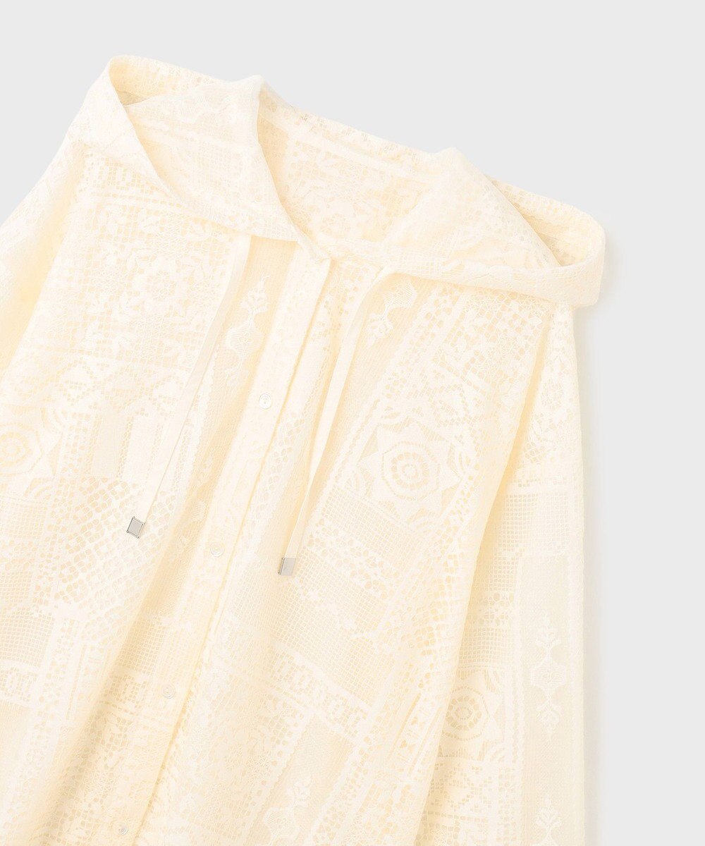 GRACE CONTINENTAL キカレースフード付トップ 