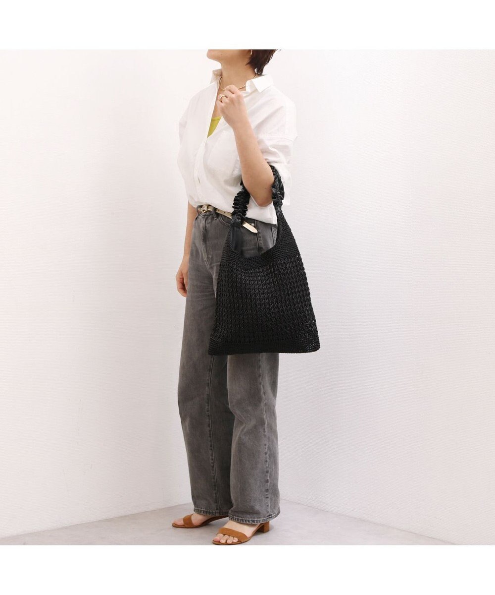 UNBILLION カシュカシュ cachecache / メタリックコードフリルハンドルトート 