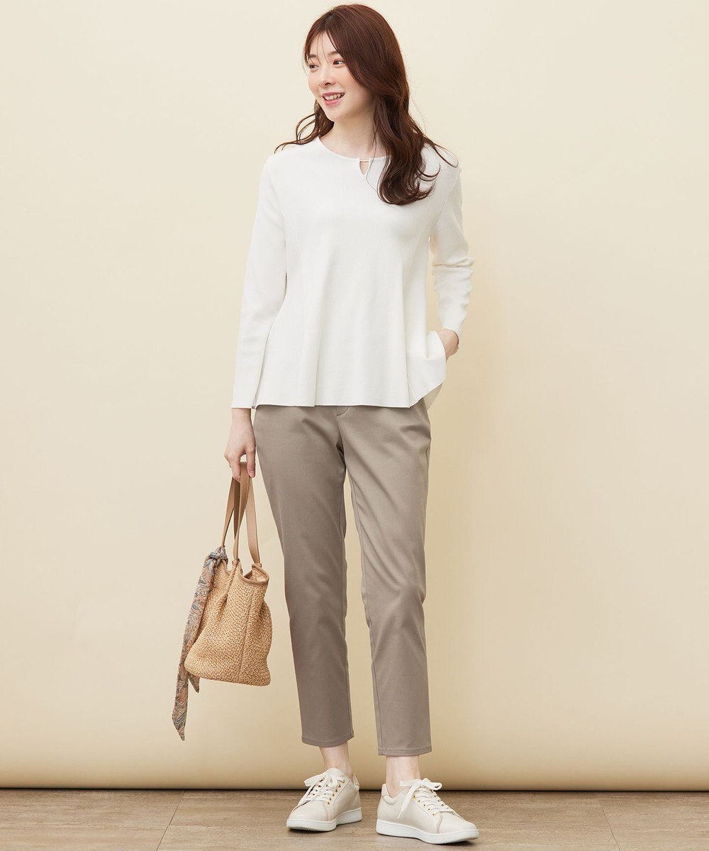 ANY SIS 【WEB・一部店舗限定】ペプラム ニット 