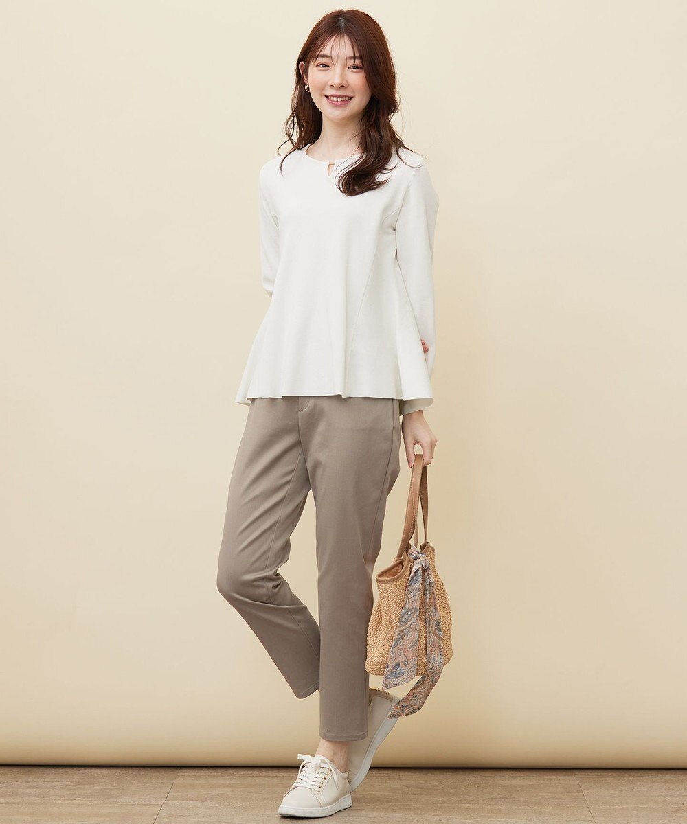 ANY SIS 【WEB・一部店舗限定】ペプラム ニット 