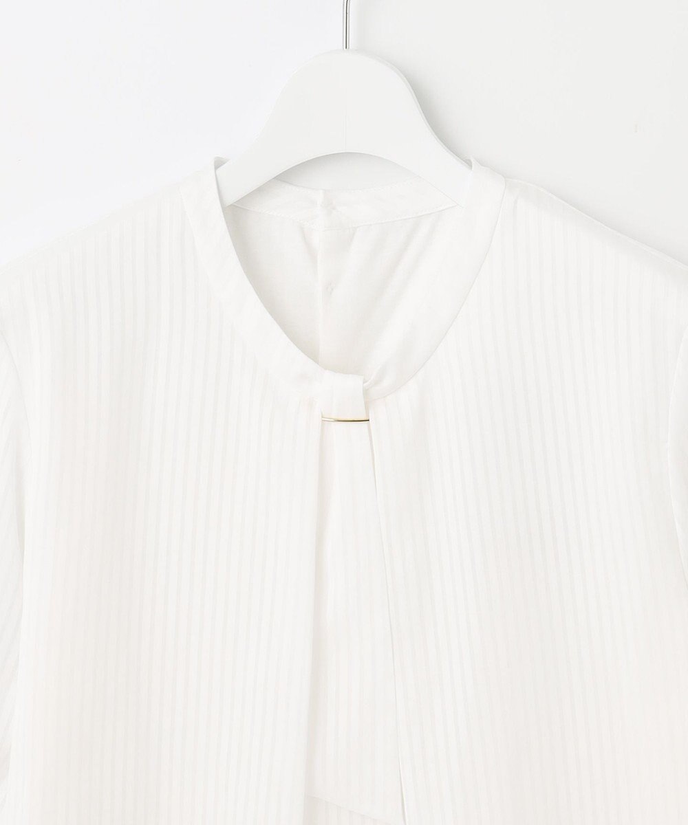 J.PRESS LADIES L シャドーストライプ ボウタイ カットソー 