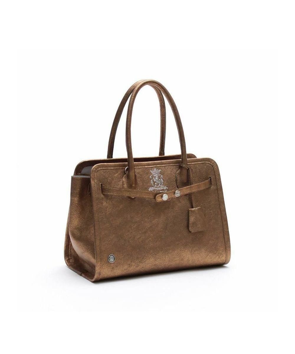 A.D.M.J. 【牛革】メタリックレザー/ヘリ巻きベルトトートM(Dカン+) 