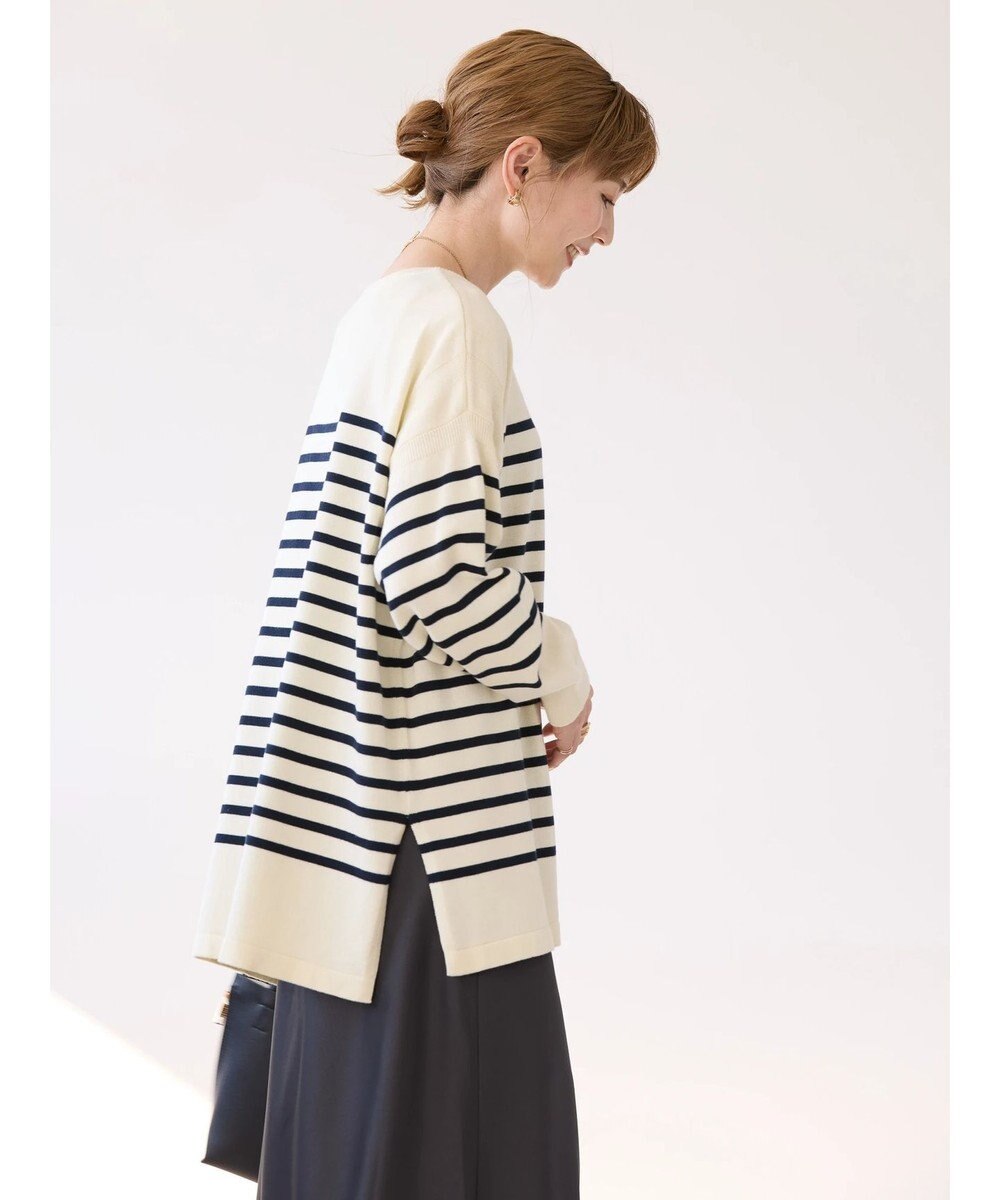 AMERICAN HOLIC パネルボーダーニットチュニック 