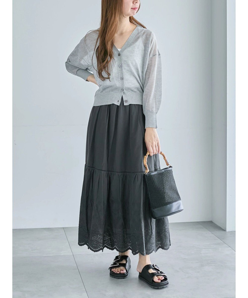 Te chichi Levita14GVネックカーディガン 