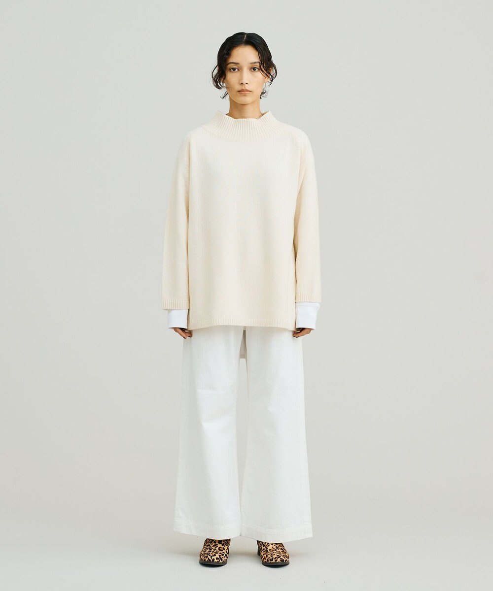 J.PRESS YORK STREET 【WOMEN】ウールカシミヤ ハイネックニット 