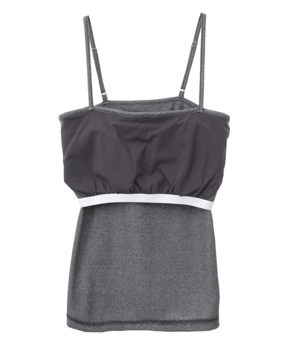 AMERICAN HOLIC カップ付き　ラメリブキャミソール 