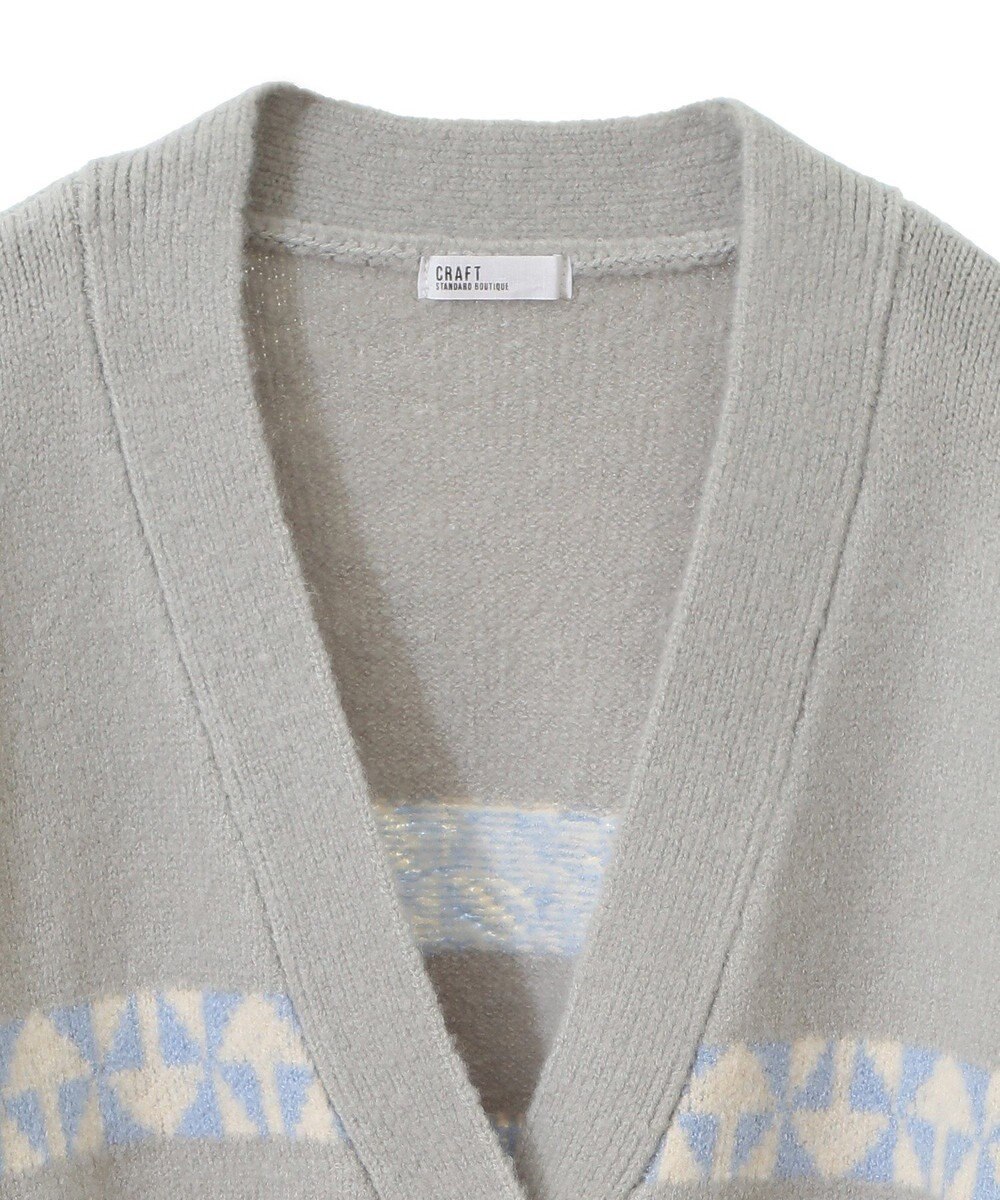 CRAFT STANDARD BOUTIQUE オルテガ柄ニットカーディガン 