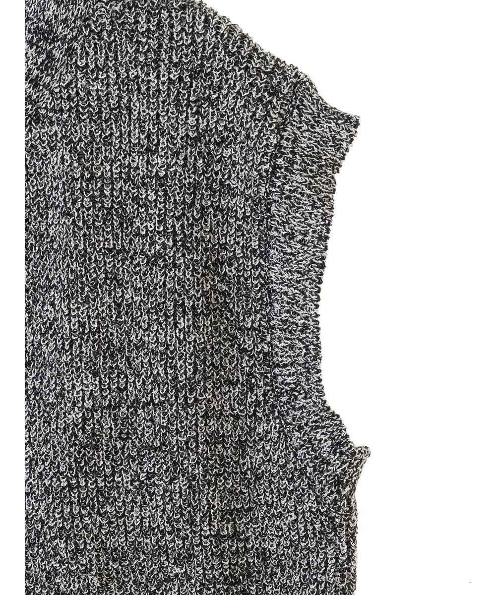 Green Parks シルバーボタンクルーネックベスト 