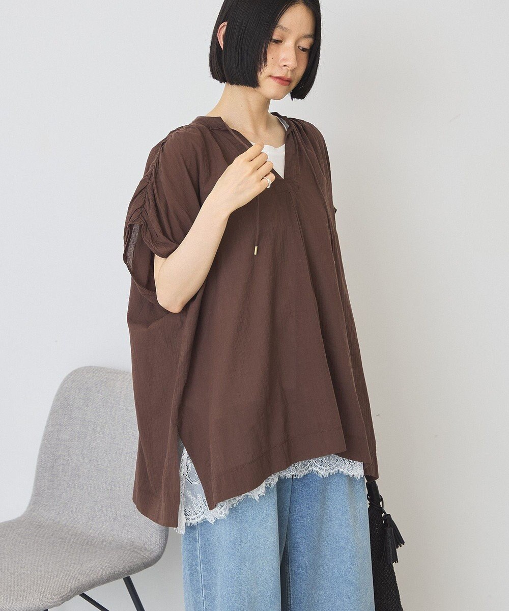 AMERICAN HOLIC フレンチスリーブスキッパーブラウス 