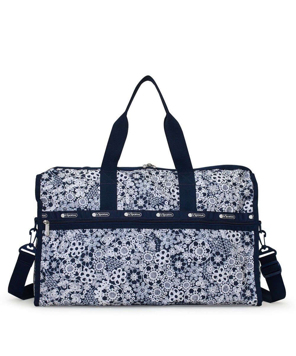 LeSportsac DELUXE LG WEEKENDER/フローラルレースネイビー 