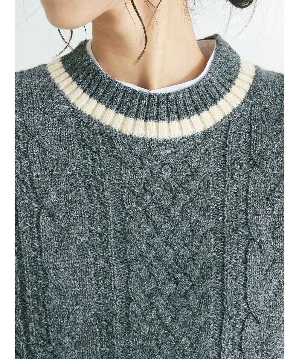 CRAFT STANDARD BOUTIQUE ２ＷＡＹケーブルニットベスト 