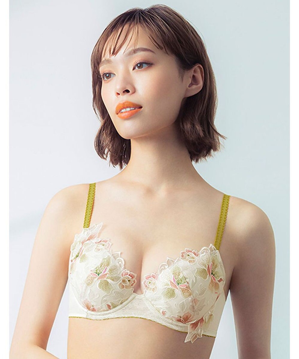 Wing ブラジャー Wing Lesiage ふっくら、まる胸メイク 背中にやさしくフィット 【2860シリーズ】 パッド有 ブラ PB2860 ウイング／ワコール 