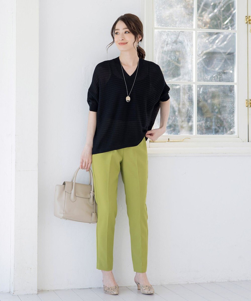 Tiaclasse 【洗える】テーパードパンツ 