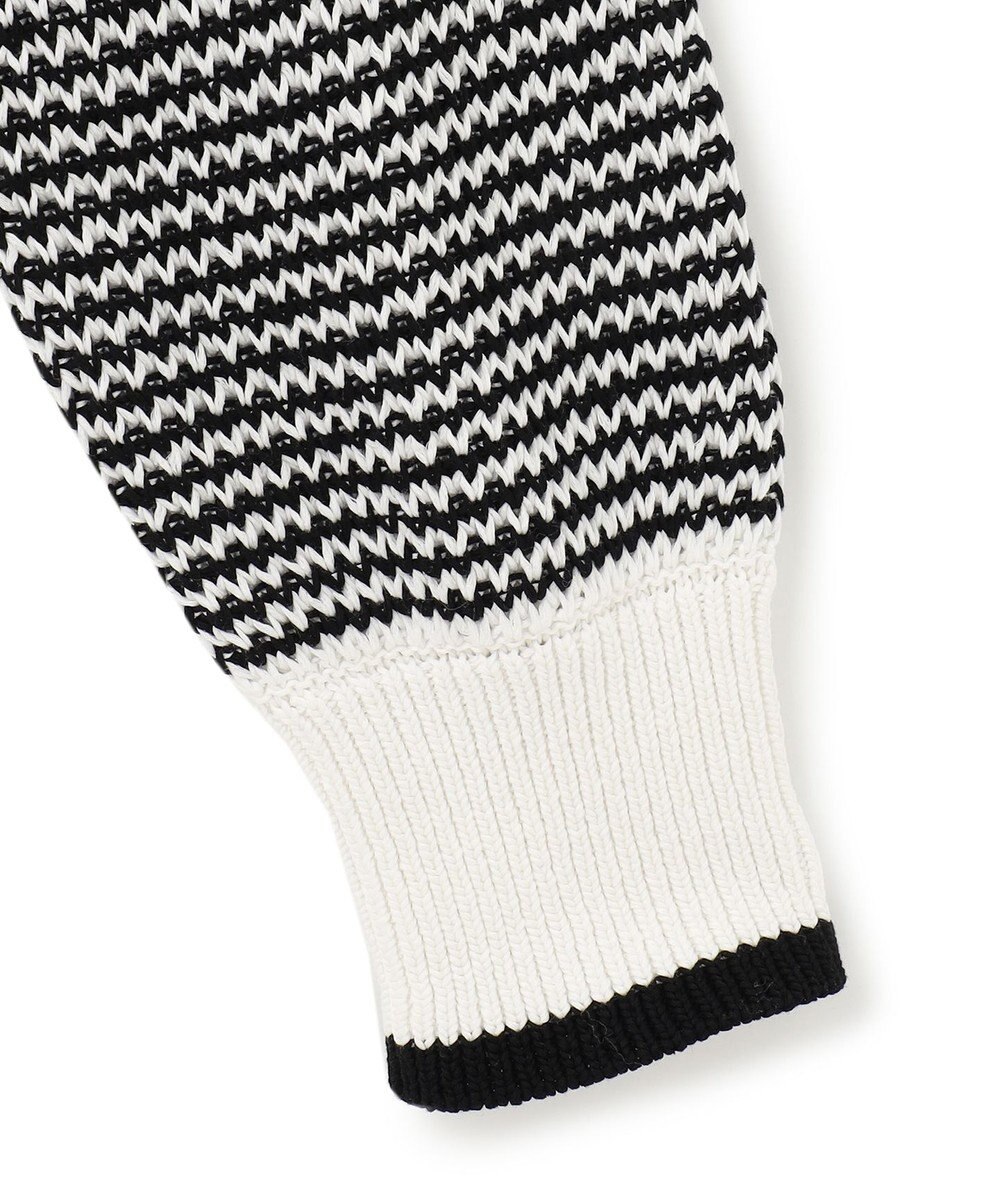 23区 【洗える】ワッフルパターン バイカラー ニット 