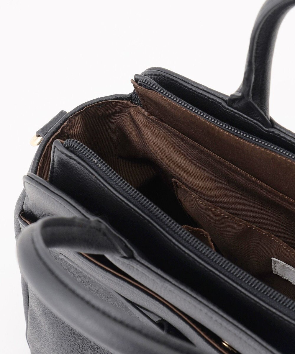 ANY SIS 【2WAY】ベルトバックルラウンドミディトート バッグ 