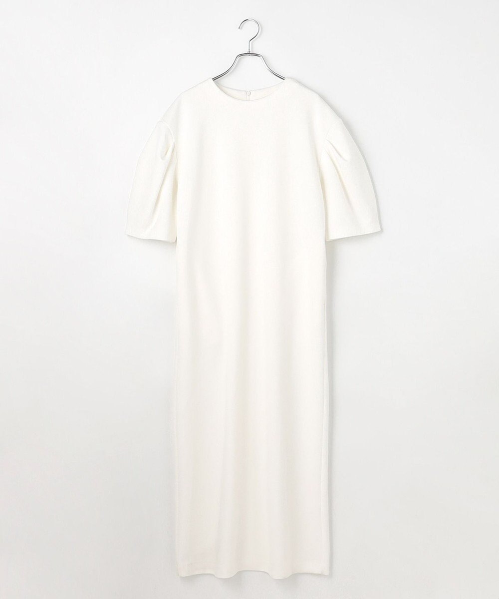 #Newans 【セレモニーにも/洗濯機可】パフスリーブロングワンピース​ 