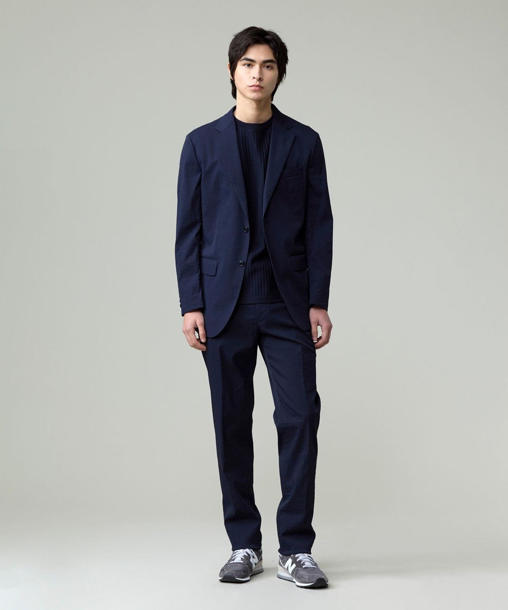 J.PRESS MEN 感動！？上品な見た目に着心地抜群なセットアップ【MECHANICAL】【超軽量 / 清涼感 / 洗える】ハイパワーストレッチジャケット 