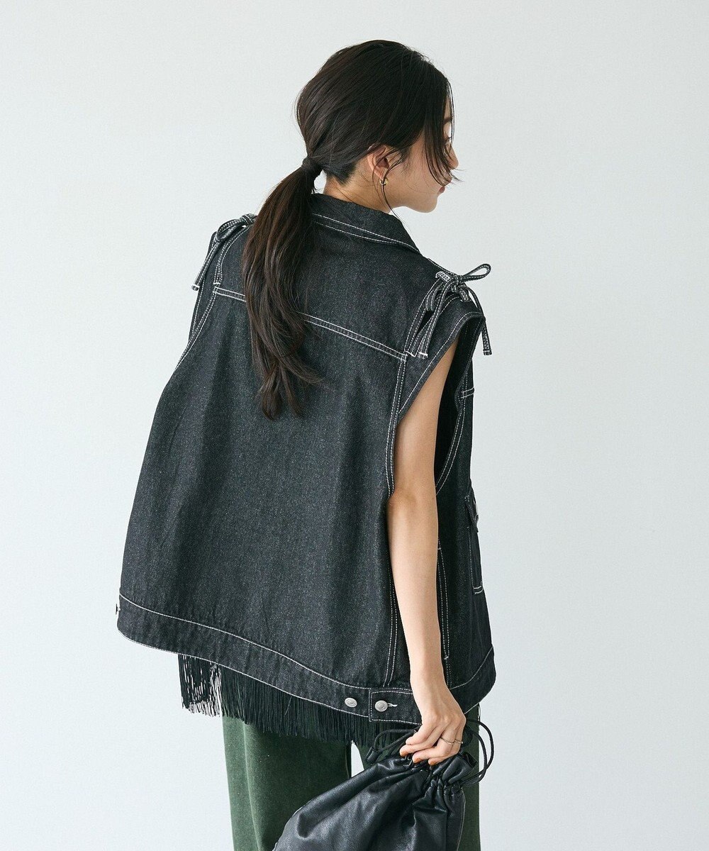 CRAFT STANDARD BOUTIQUE デニムリボンベスト 