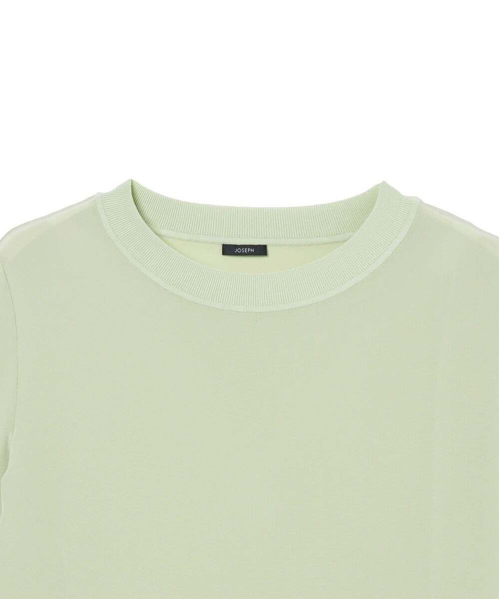JOSEPH 【洗える】クレープ ド ソワ　ショートスリーブTEE 