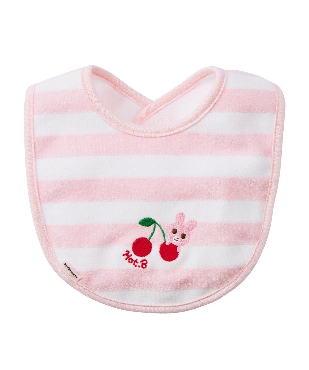 MIKI HOUSE HOT BISCUITS ボーダー柄 はっ水素材 スタイ 